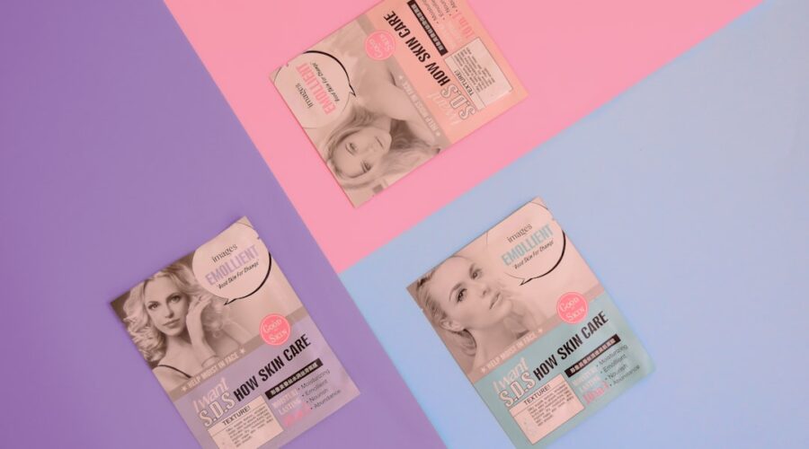 Skin Barrier Care cover illustration with skin layers and a soft protective moisture shield